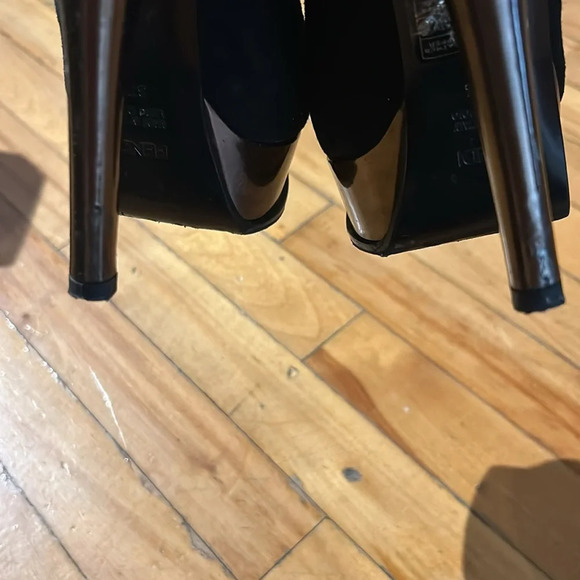 Platform suede Fendi pumps - Picture 4 of 8